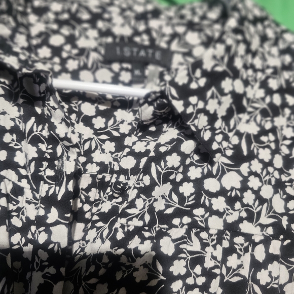 1. State EUC XL Black and White Floral Dress PTP 22 - Picture 3 of 4
